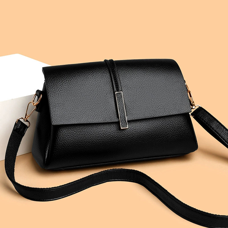 Universal shoulder bag, capacious one-shoulder bag, high-end, western style, three-layer veil