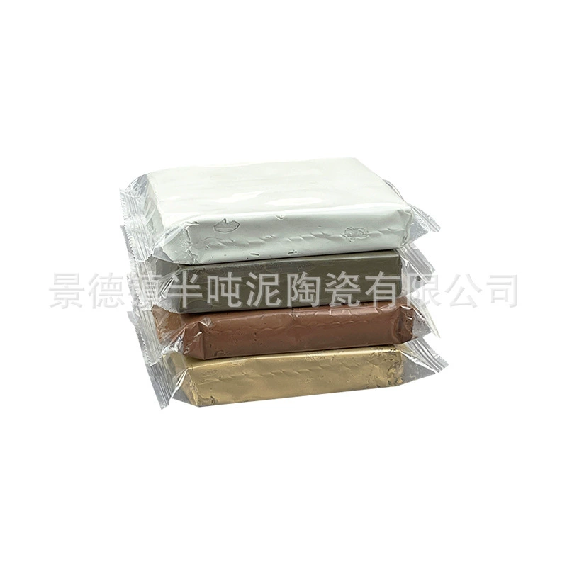 Children's water-based ceramic clay, 500 g per bag, assorted colors, transparent pack
