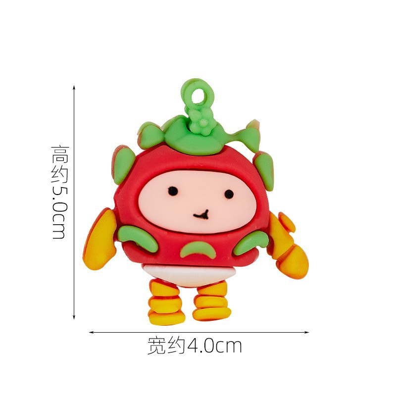 부드러운 고무 용과 계란 와플 1개