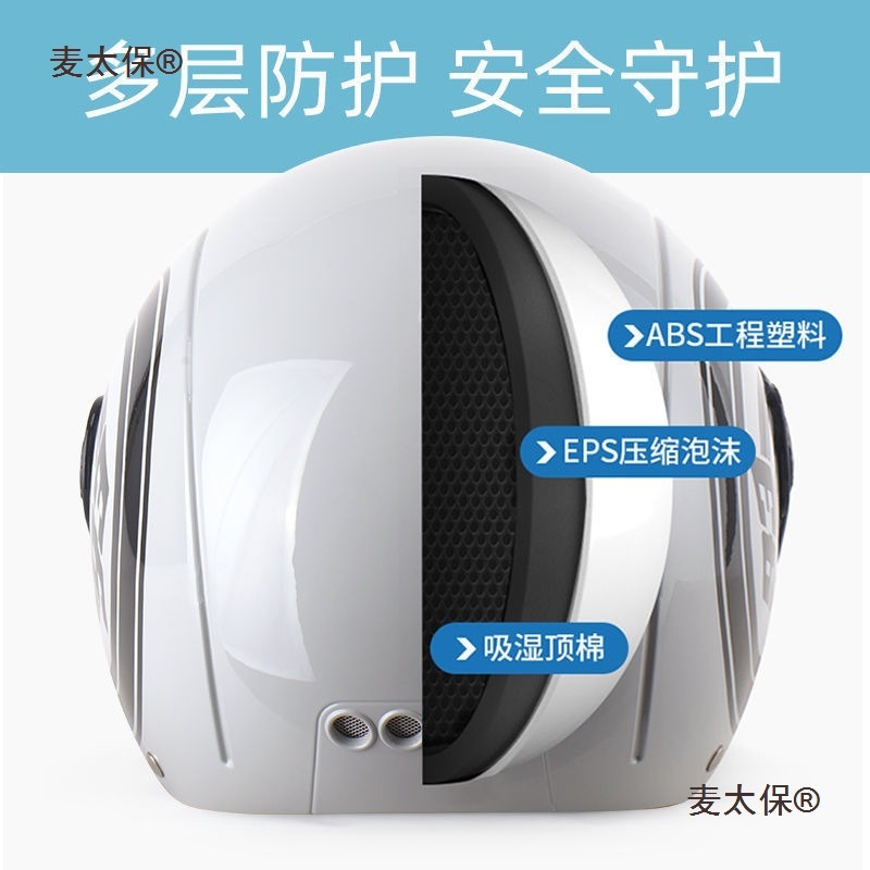 3C Certified M3 Summer Electric Motorcycle Helmet Women's Sunscreen Safety Helmet