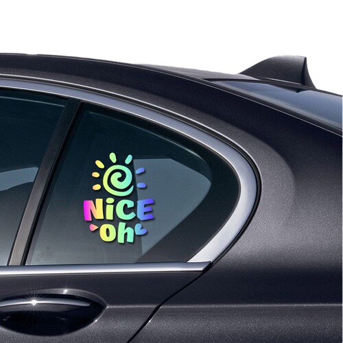 Glitter Car Sticker, Personalized Sticker with Sunflower English Letters, Electric Car and Motorcycle Decorative Sticker