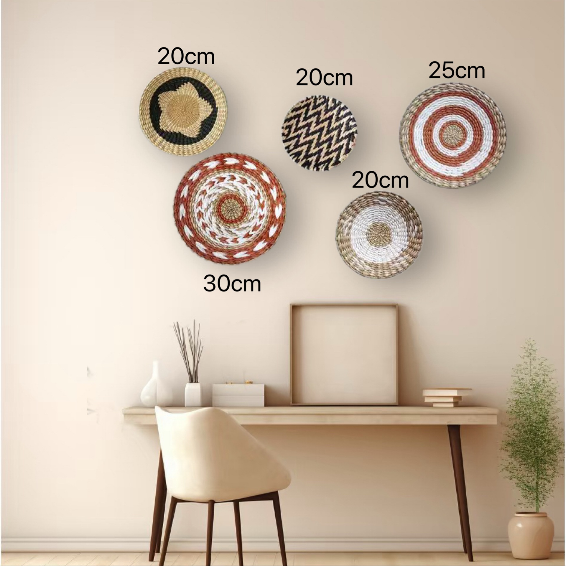Decoración de Pared Tejida a Mano Estilo Pastoral para Restaurante y Paredes image 19