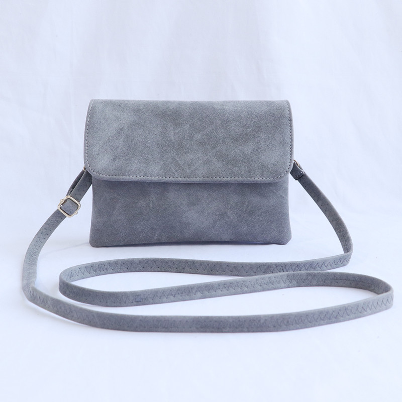 New style suede solid color mobile phone bag for women, shoulder bag, crossbody bag, Japanese and Korean style horizontal mother bag, mini bag.