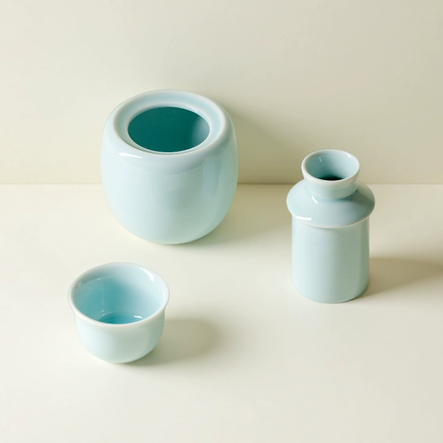 墨己 Celadon azure wine warmer ceramic wine jug household hot wine hot wine jug yellow wine clear white wine wine set clearance