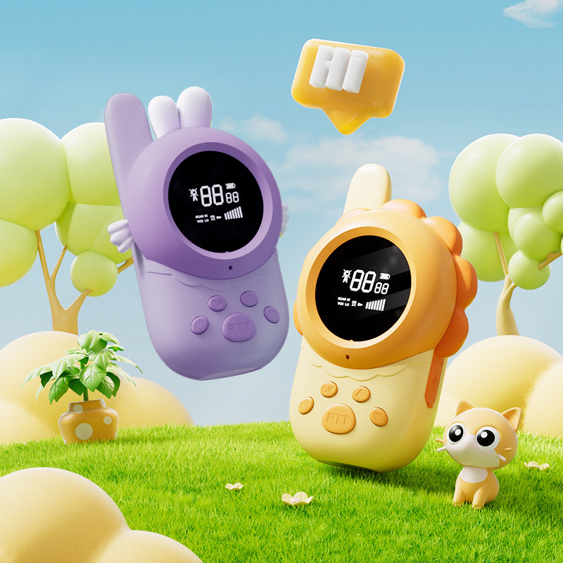 보라색 토끼 + 노란 사자