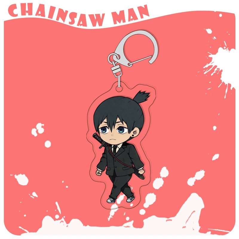 Chainsaw, acrylic keychain, double-sided pendant, 4mm