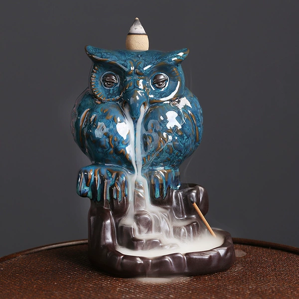 Mountains and flowing water/Owl