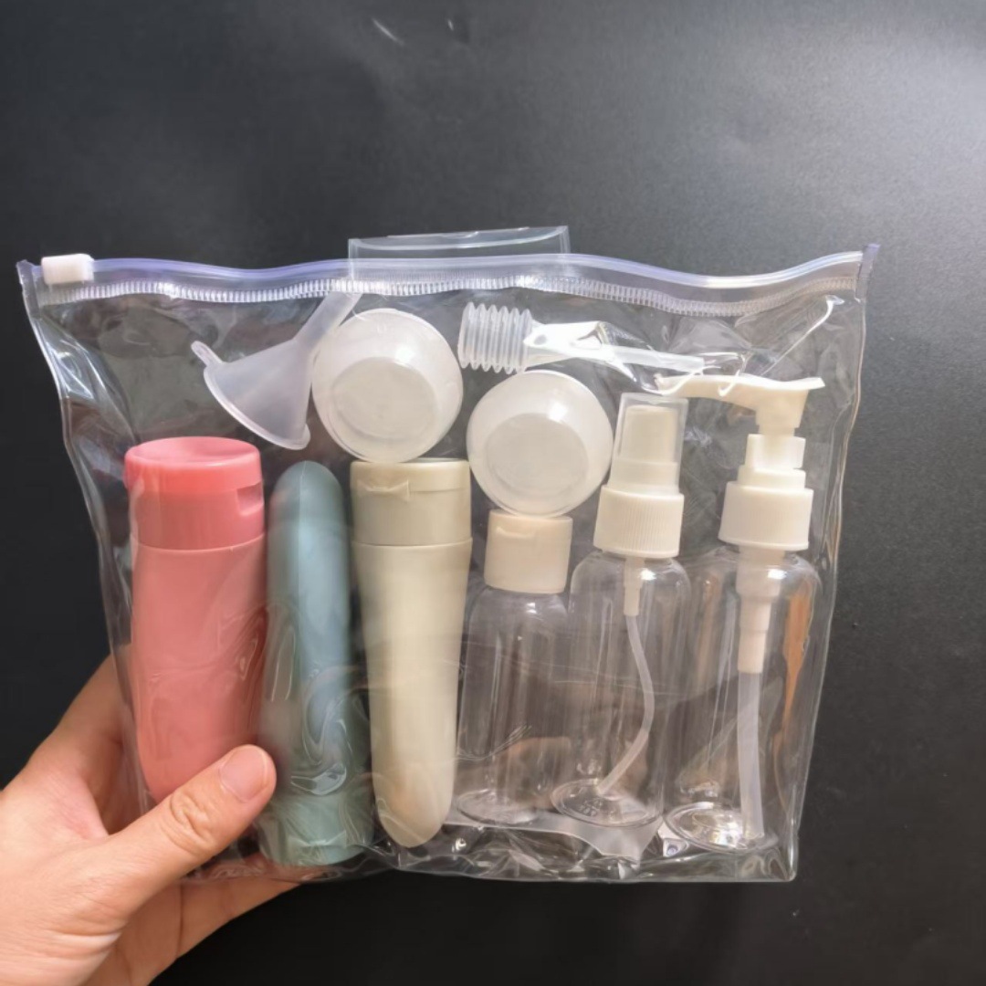 分装瓶 旅行11件套装化妆品喷雾爽肤水洗发水沐浴露面霜乳液瓶
