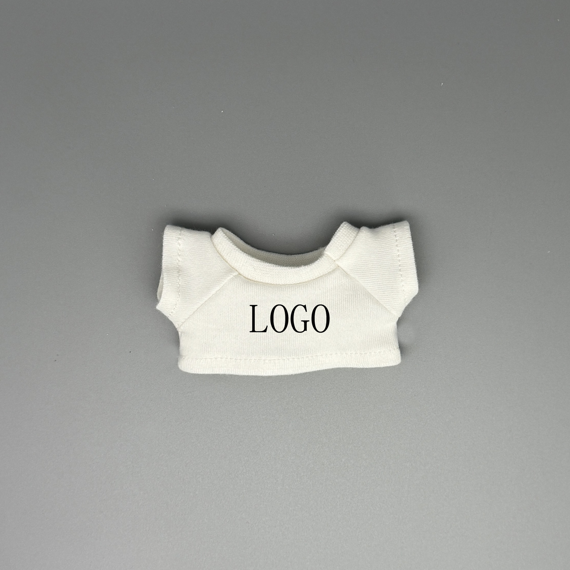 Suitable for 123 Generations 17cm Labubu Doll Clothes Laubub Baby Clothes Casual Pure White T-Shirt Shorts Suit