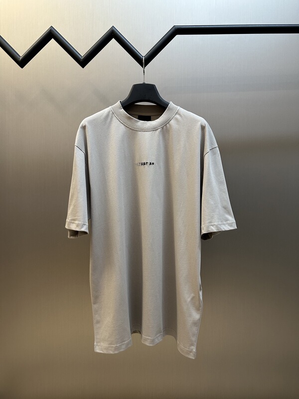 正規バージョン在庫あり高品質BL新作レタープリント刺繍半袖TシャツOSルーズバージョン男女同型T|undefined