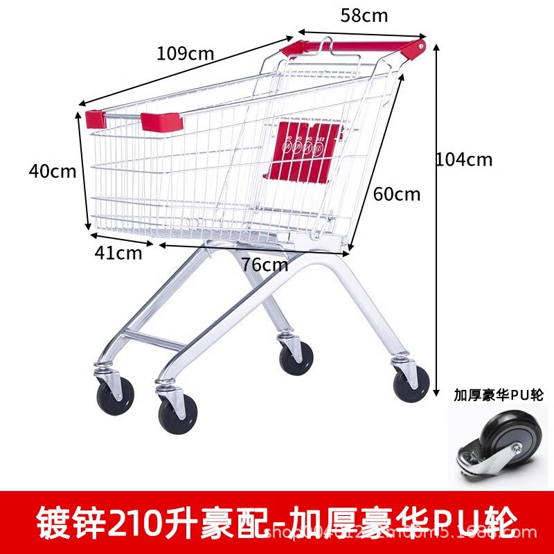 Carrito de compras de supermercado nuevo multifuncional carrito de compras carrito de compras doméstico propiedad carrito de compras almacén de carritos de manejo de camiones