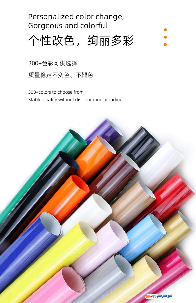 New Tpu Color Changing Film Liquid Metal Ppf Self-Healing High Stretch Imported Base Material Car Colorful Car Clothing Export