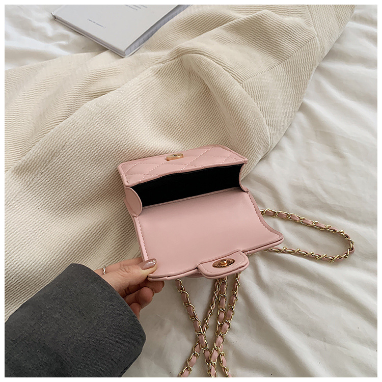 Sacs pour femmes, exquis, petit, parfumé, de grande valeur, pour enfants, à bandoulière, à la mode, motif diamant, mini sac à main, petit sac carré_voghion.com