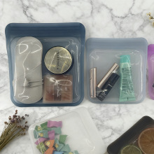 亚马逊高透明食品级硅胶保鲜袋冰箱防串味密封袋可水煮三明治袋