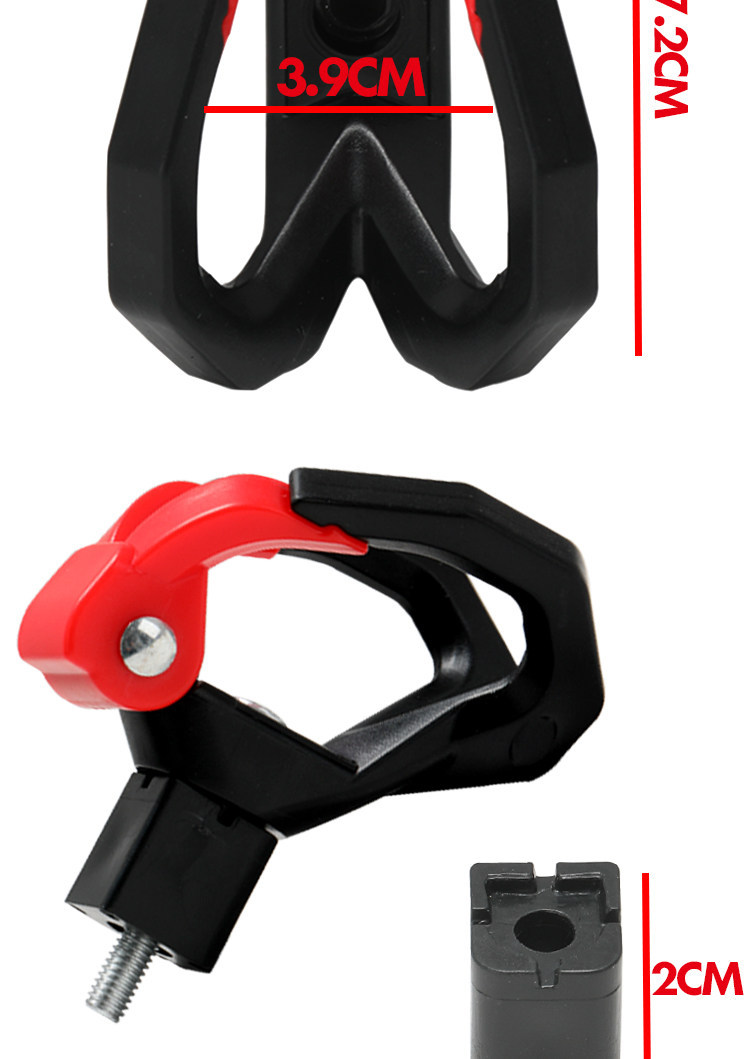 No-drill electric vehicle hook, universal multi-functional storage hook for scooters, electric bikes, and motorcycles