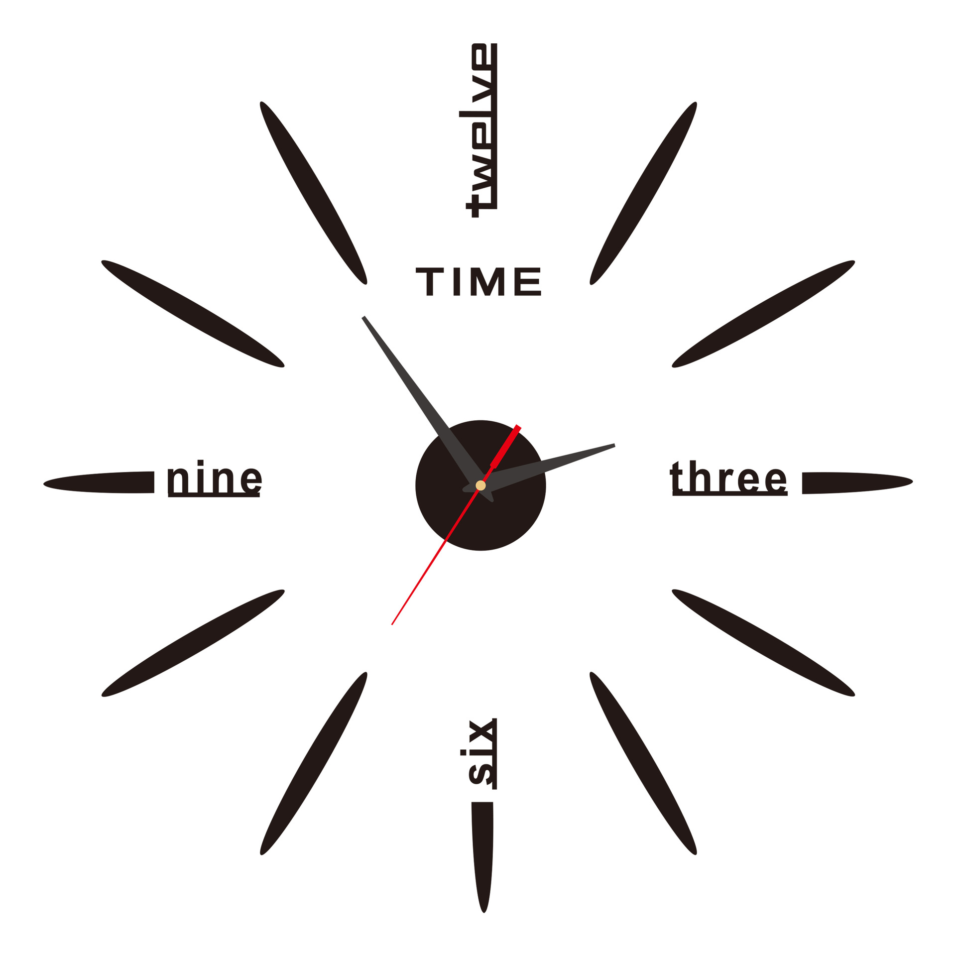 Reloj de pared acrílico 3D nórdico, diseño estereoscópico, instalación sin perforación, reloj silencioso para entrada/dormitorio