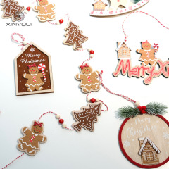 クリスマスフェルトジンジャーブレッドマンシリーズクリエイティブペンダントクリスマスツリーデコレーションギフトアクセサリーペンダント