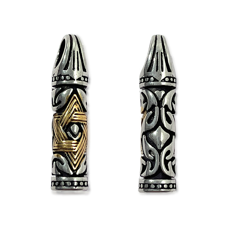 Nuevos productos transfronterizos de acero inoxidable, collar de colgante de seis pontas, moda, joyería para hombres