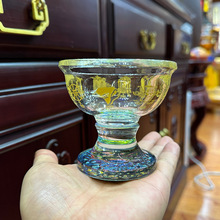 佛具用品佛龛供桌香炉加厚水晶供杯八吉祥圣水杯净水杯供碗摆件