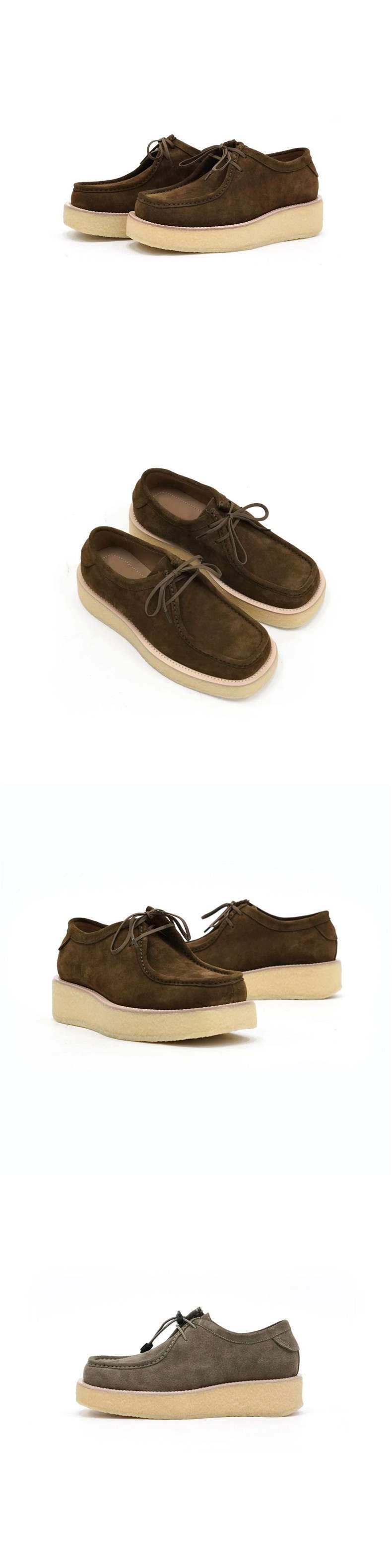 Chaussures de travail ShoeVault British Commuting pour hommes, style rétro français, en cuir, semelle épaisse en kangourou, rehaussantes et tendance._voghion.com