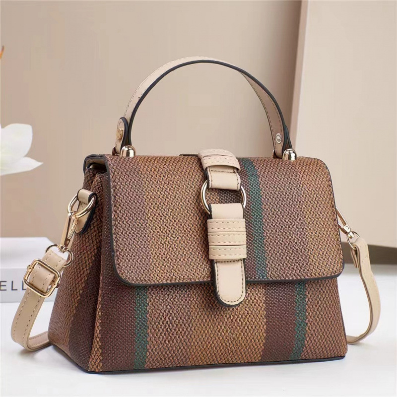 Bolsas multicapa de color contrastante bolsas de mano casuales versátiles bolsas de hombro de viaje de moda simple bolsas transfronterizas