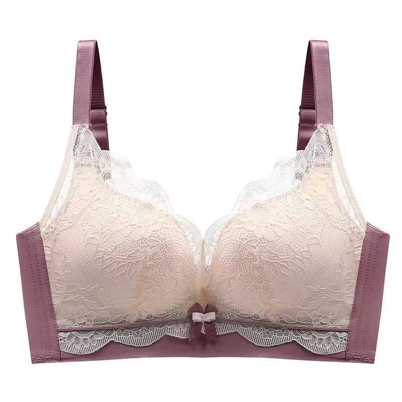 Underwear, latex supporting lace wireless bra