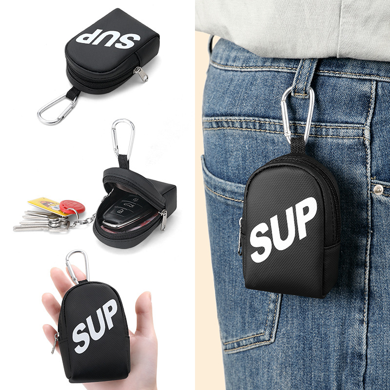 Trendy Sup Key Bag, Portable Small Hanging Bag, Waist Bag, Large Capacity Document Holder, Earphone and Lipstick Organizer, Earphone Bag