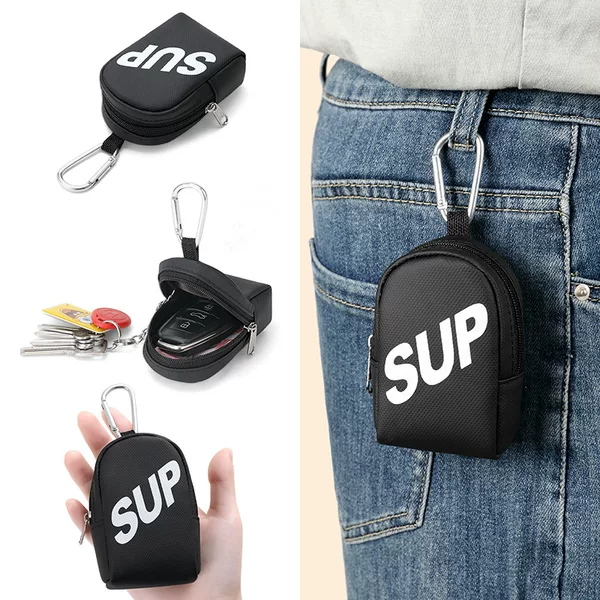 Trendy Sup Key Bag, Portable Small Hanging Bag, Waist Bag, Large Capacity Document Holder, Earphone and Lipstick Organizer, Earphone Bag