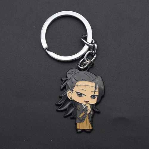 Foreign trade animation peripheral spell battle keychain Gojo Wuhu Zhansutan metal Q version trinket pendant