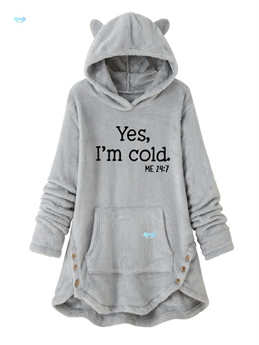 Women's Fashion Hoodie Soft Double Sided Flannel Cozy