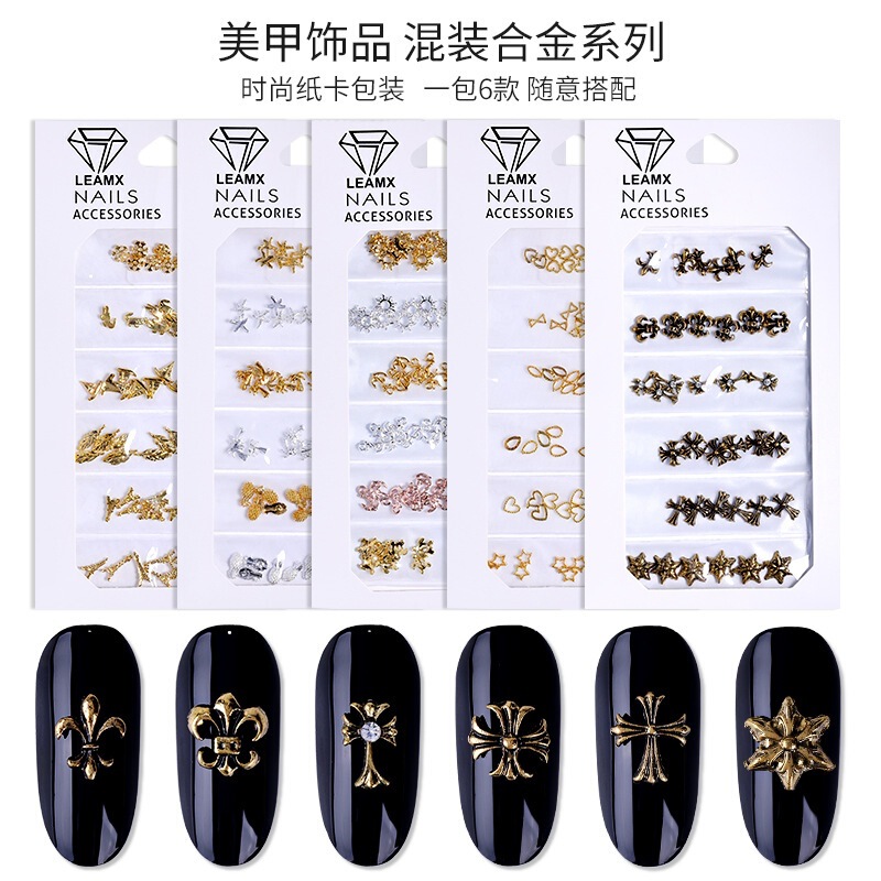 New Manicure Crocore Jewelry Mixed Metal Hollow Ocean Style Retro Cross Alloy Jewelry Factory Wholesale New Manicure Crocore Jewelry Mixed Metal Hollow Ocean Style Retro Cross Alloy Jewelry Factory Wholesale
