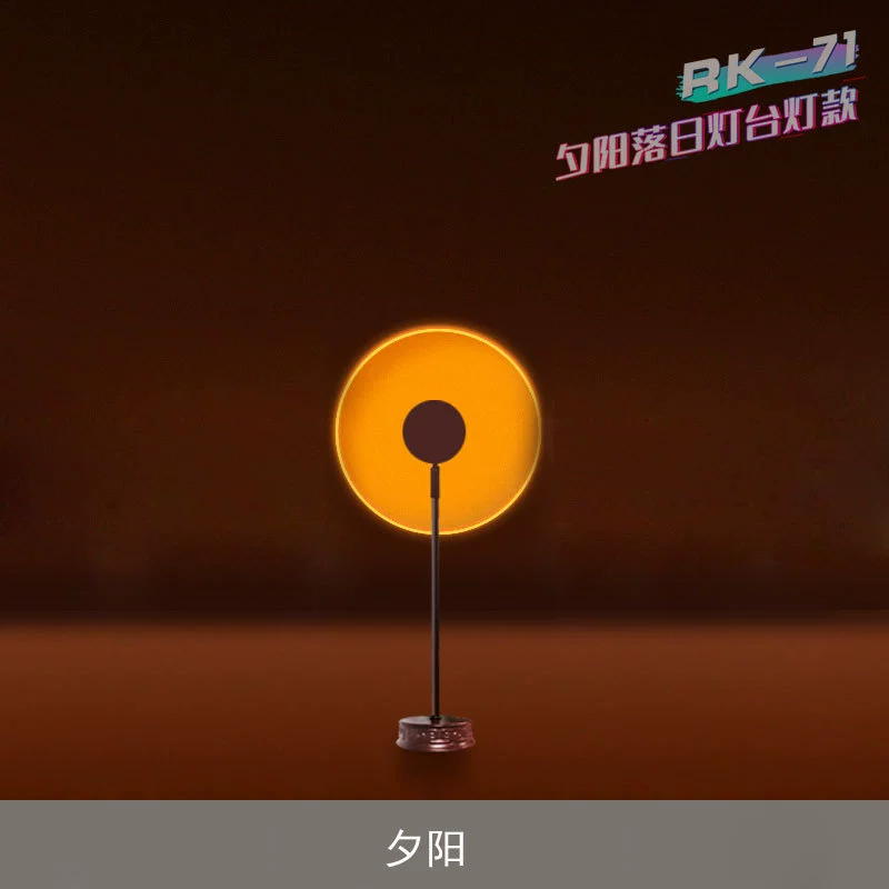 Светодиодная лампа Sunset USB радужная яркая настольная декоративная лампа Sunda light sun day без проекции свет атмосфера комнаты