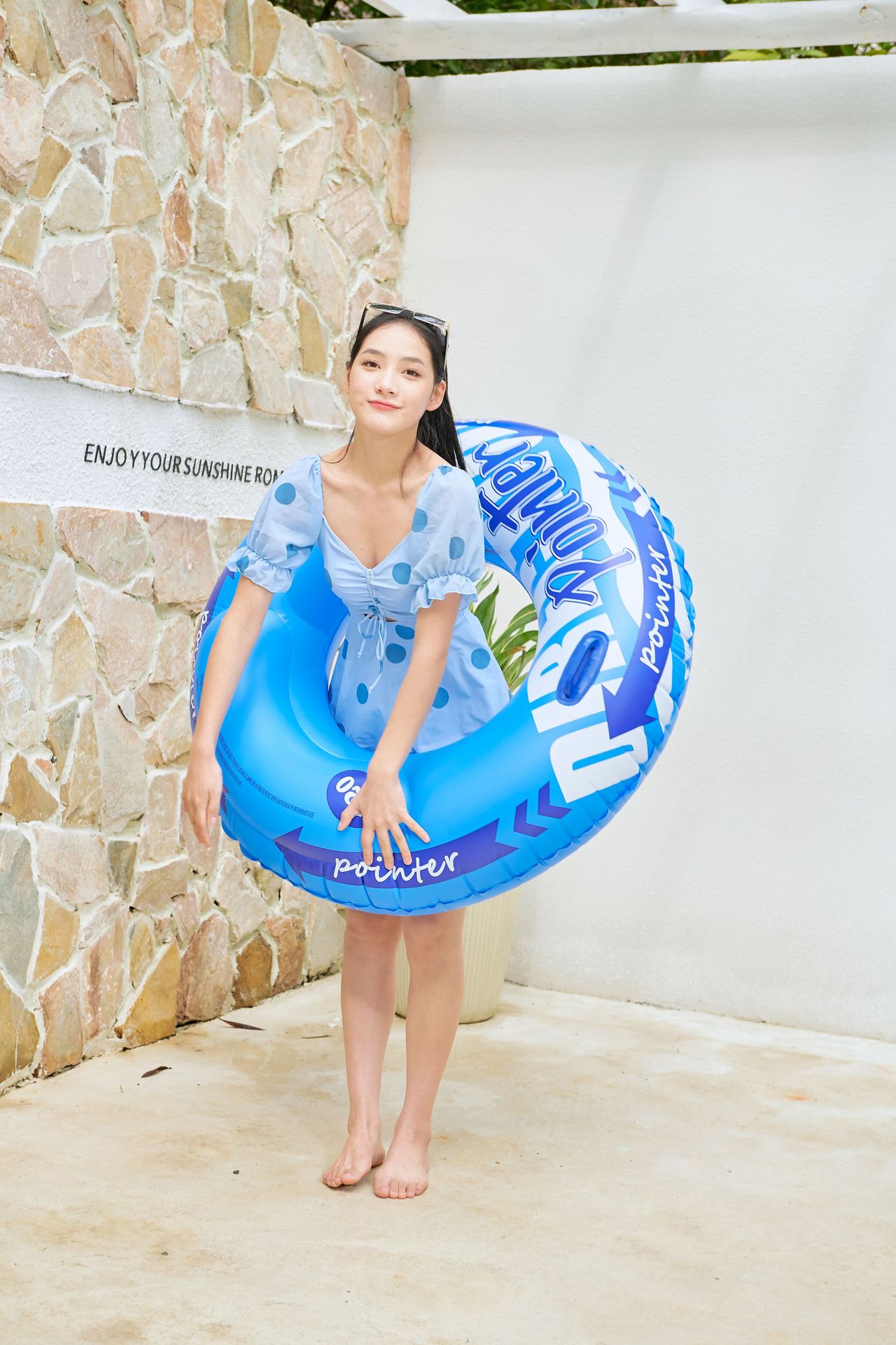 1 Piece Quantity PVC Material Casual Sports Letter Kids Swimwear