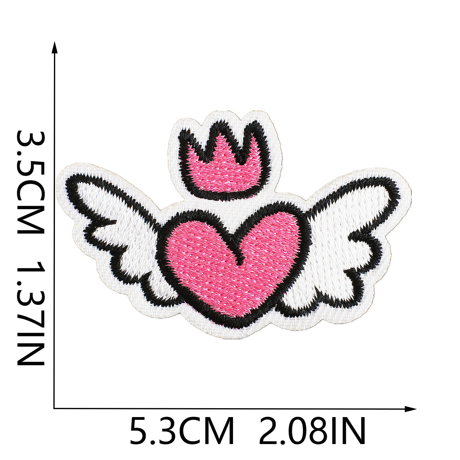 3g Weight Clothing Sticker Patches Classification 1 Piece Quantity Dacron thread Material Valentine'S Day Festival Heart Shape Pattern Casual, Elegant, Lady Style Embroidery Craft 1 Piece Casual Elegant Lady Heart Shape Dacron Thread Clothing Sticker Patches 23