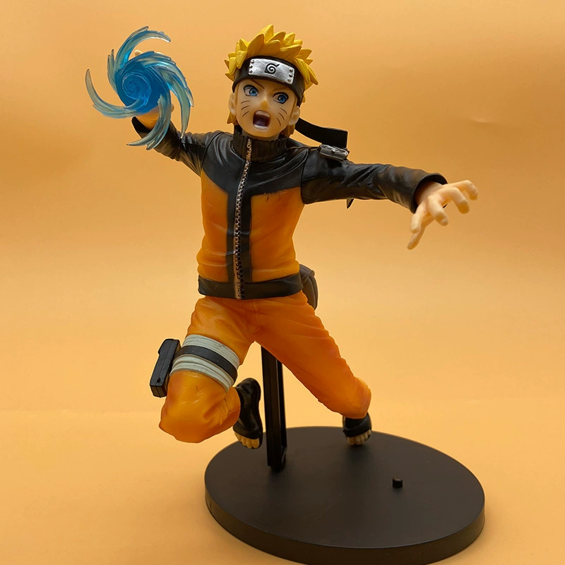 Figure (Naruto) Battle Rasengan Kakashi Gaara PVC Model, ~18 cm, Detailed Painted Ornament
