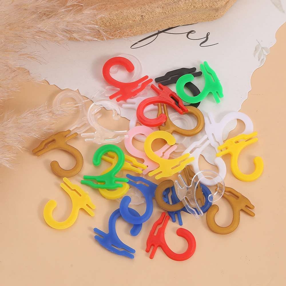 塑料飞机孔挂钩平构2字钩超市工厂专用袜子包装钩手套挂钩内裤钩