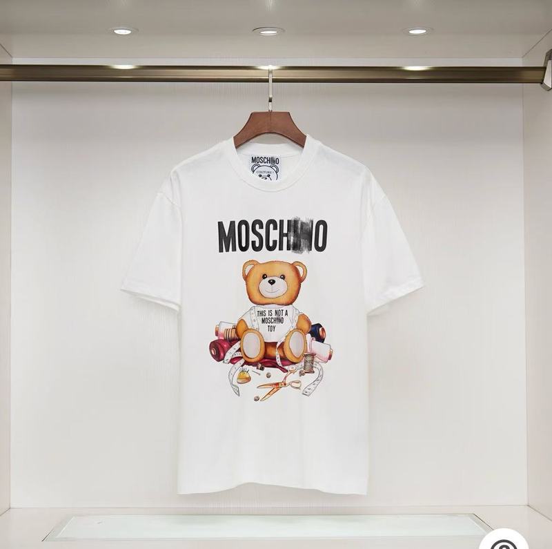 2025年ミュウミュウ MOSホームベアプリントロゴラウンドネック半袖Tシャツメンズトレンド新作の正しいバージョン|undefined