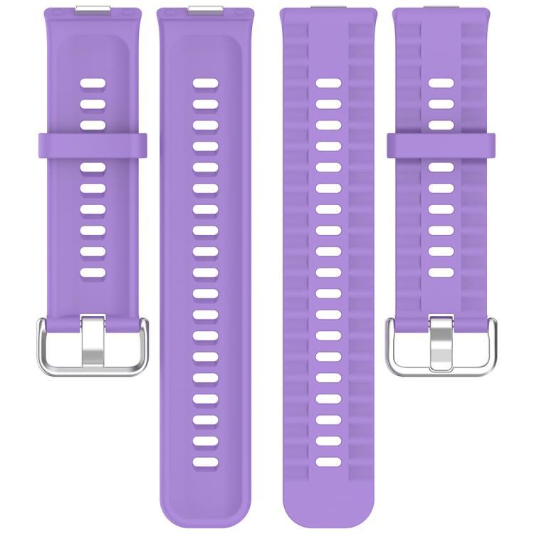 xDfind Silver Buckle Silicone Solid Color Brazalete para Huawei Watch Fit4 Pro / Fit4 / Fit3