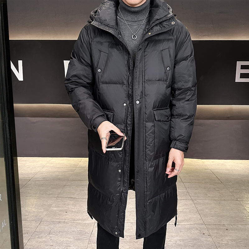 Clearance Sale: Men's Mid-Length down Jacket with Hood, Winter 2026 New Fashion Casual Over-The-Knee Warm and Cold-Resistant Men's Clothing Clearance Sale: Men's Mid-Length down Jacket with Hood, Winter 2026 New Fashion Casual Over-The-Knee Warm and Cold-Resistant Men's Clothing