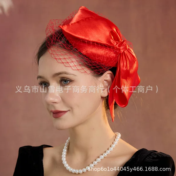 New Style Forest-Style Super Fairy Bowknot Mesh Hairpin Princess Bride Wedding Headpiece Photography Wedding Styling Accessories
