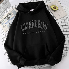 Women's Pullovers Sweatshirt Los Angeles Letter Print Hoodie