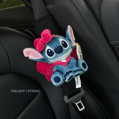 Doll Car Seat Belt | Sürətlər qutusu və əl tormozu başlıqları - shoulder-pads-31-black-linen-genuine-squatting-stitch-rose-red-bow-set