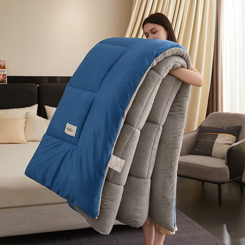 블루그레이-[업그레이드된 양면벨벳]