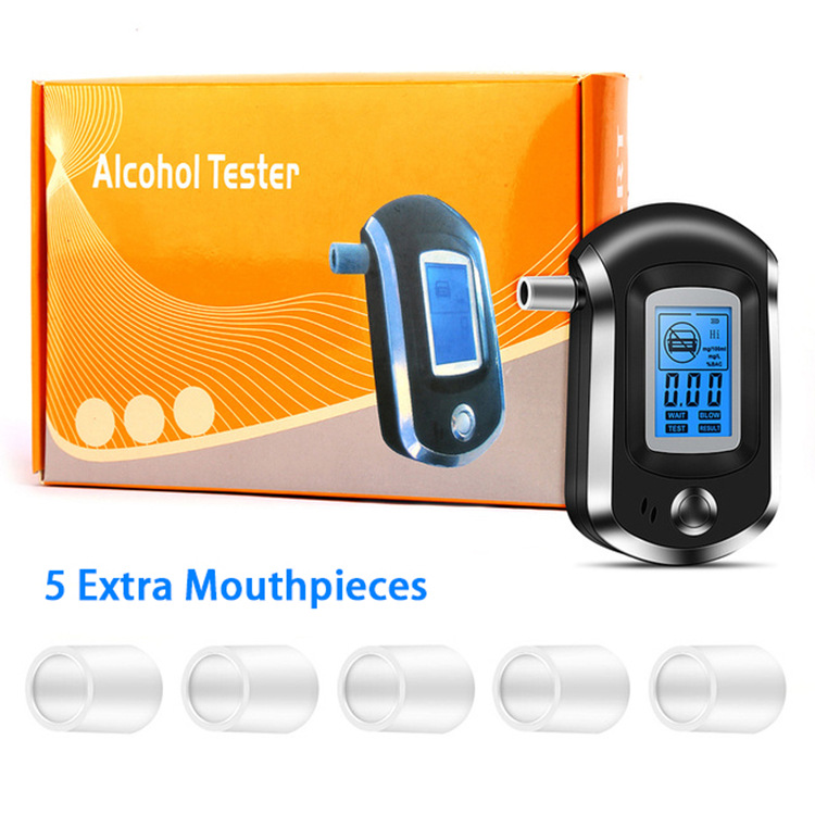 工厂直销AT6000 酒精测试仪 便携迷你呼吸式家用酒精检测仪速卖通