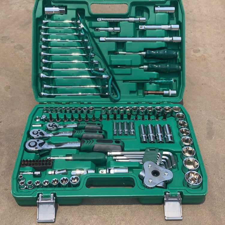 121件套汽修家用工具组合维修组套72齿快速扳手套装批头汽机修