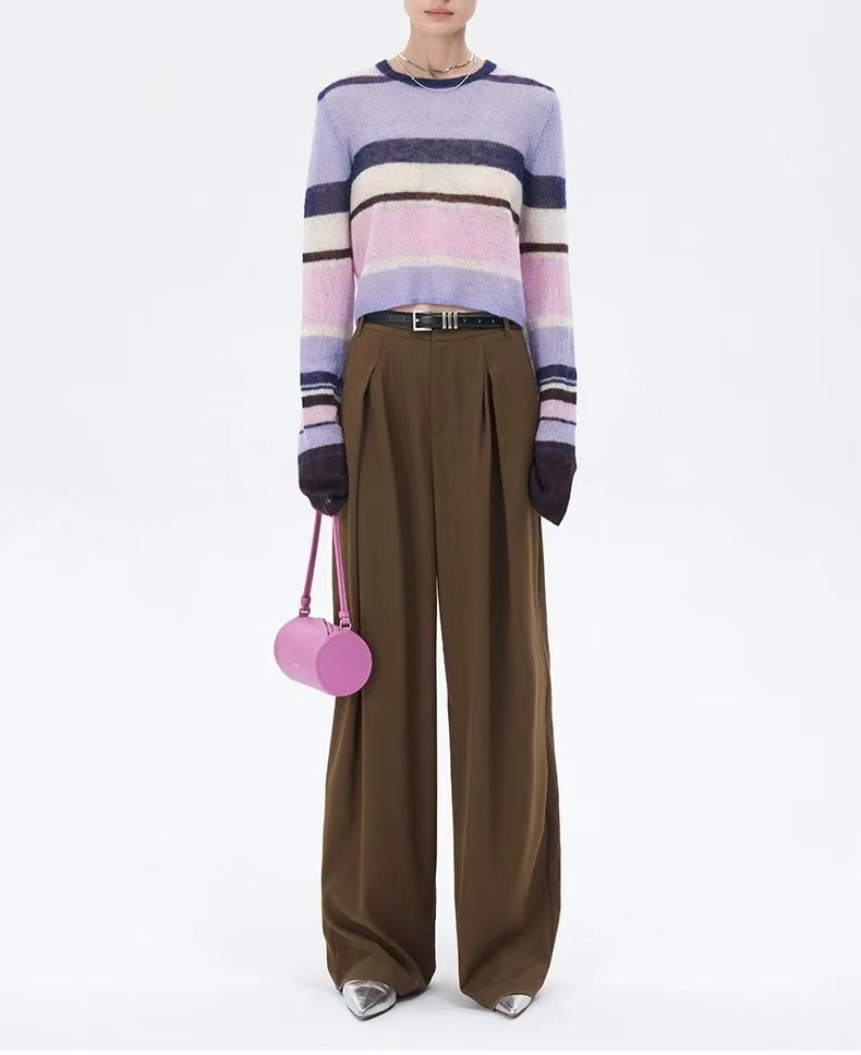 Irregular Striped Sweater Image 4