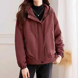 棉服初加棉安可拉红二棉2025宽松外套新款女防风冲锋衣保暖秋冬季