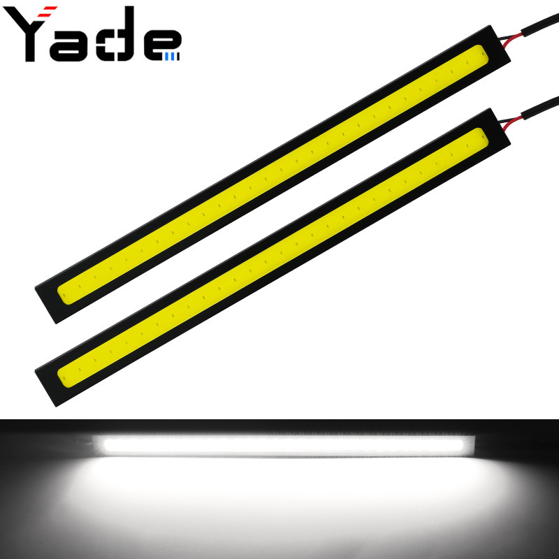 Yade Car Daytime Running Light 17cm Cob Ultra-Thin High-Brightness Led Daytime Running Light Waterproof 12V Decorative Lighting