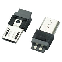 MICRO USB 5P公头焊线 安卓手机充电头 五芯四芯