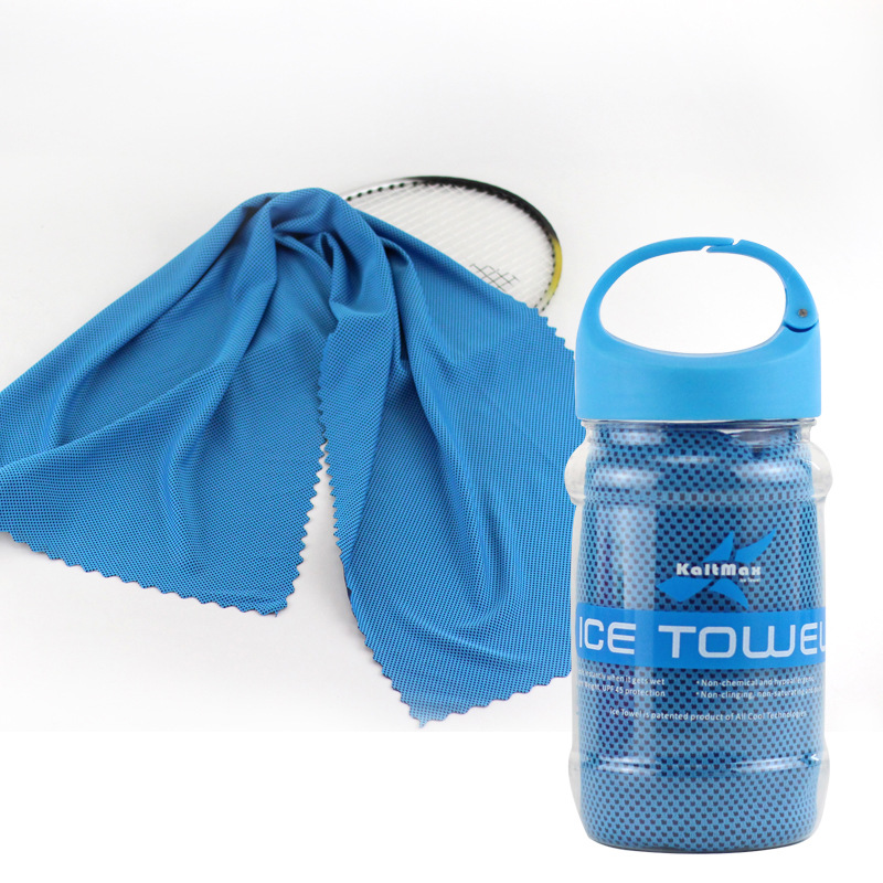 Cold Sensation Ice Towel Independent Bucket Packaging Wholesale Summer Quick Dry Absorbent Cool Towel Outdoor Fitness Cycling Sports Towel